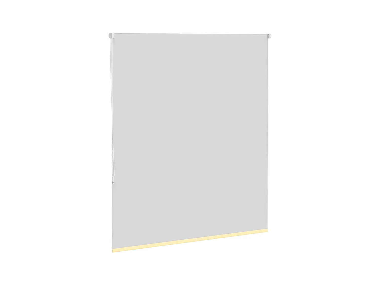 Store enrouleur occultant jaune largeur du tissu 121,6 cm