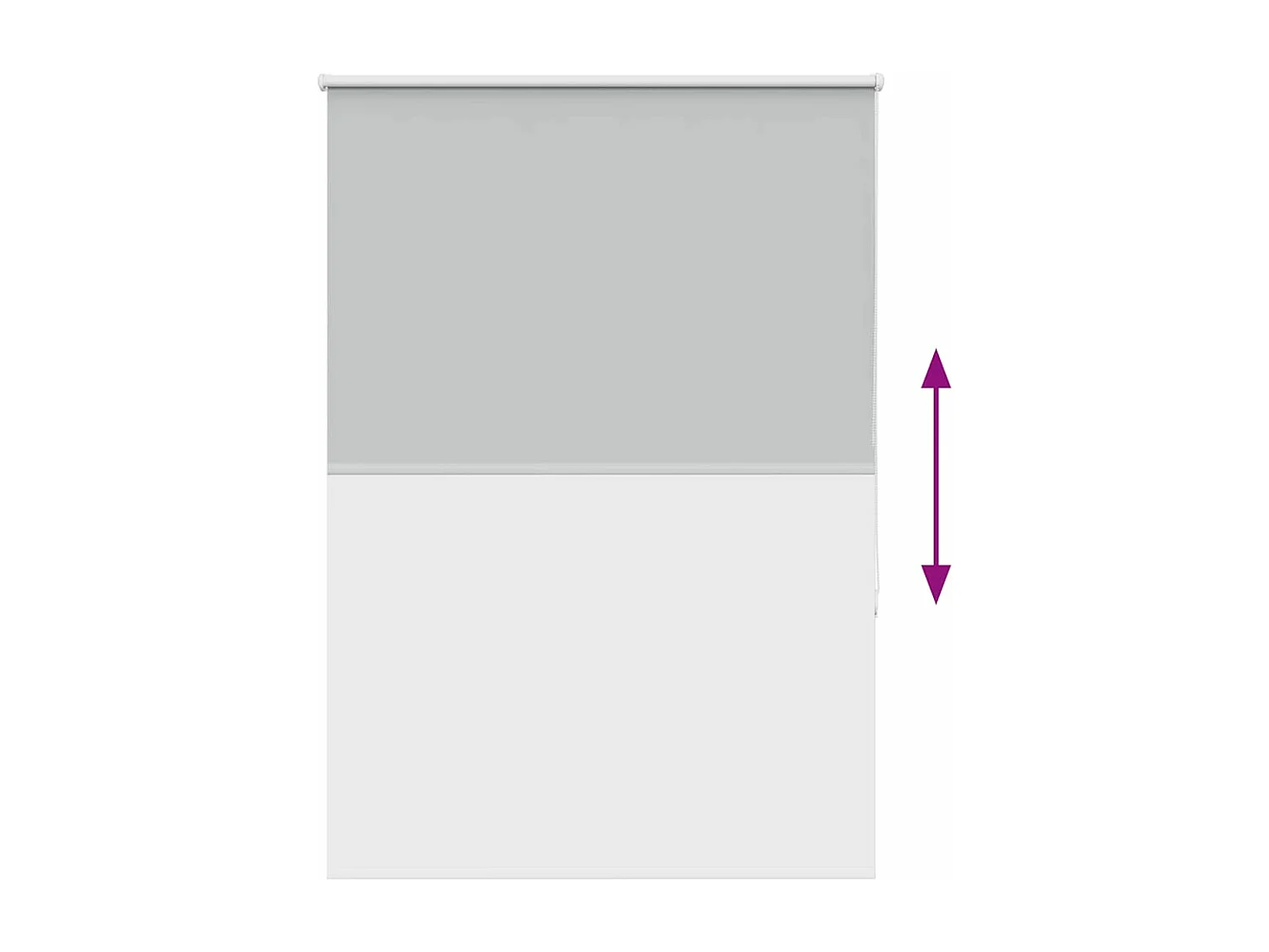 Persiana de enrolar 110x150 cm largura tecido 105,7cm poliéster