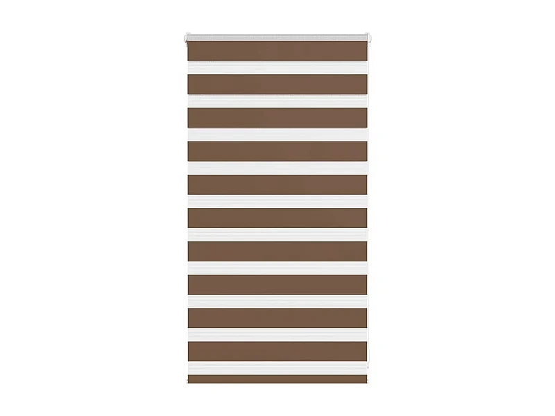 Zebra rolgordijn 80x100 cm stofbreedte 75,9 cm polyester bruin