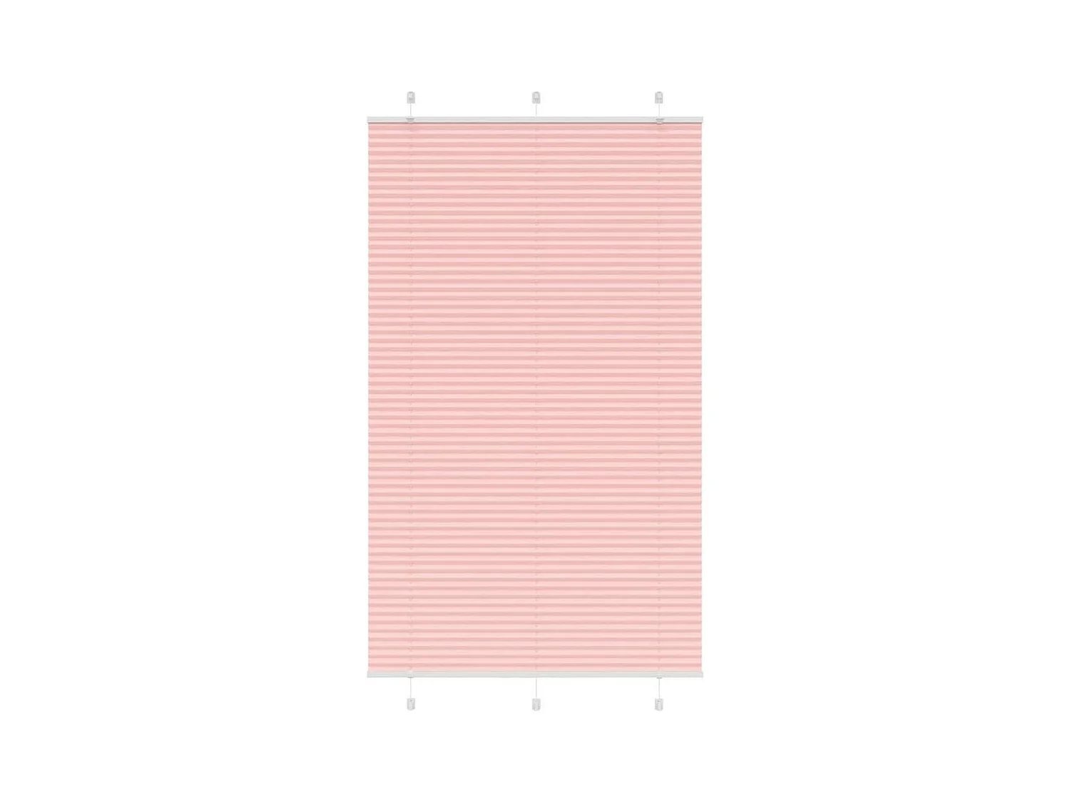 Plissé rolgordijn 115x200cm stofbreedte 114,4cm polyester roze