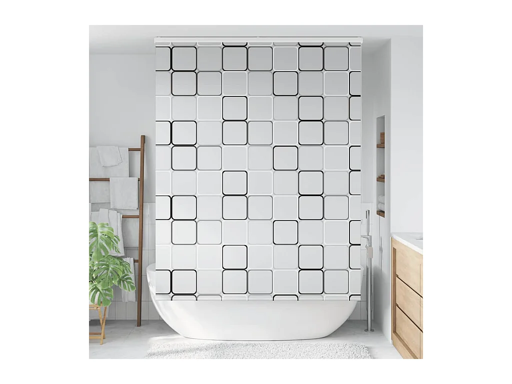Store enrouleur de douche avec cassette largeur du tissu 156 cm