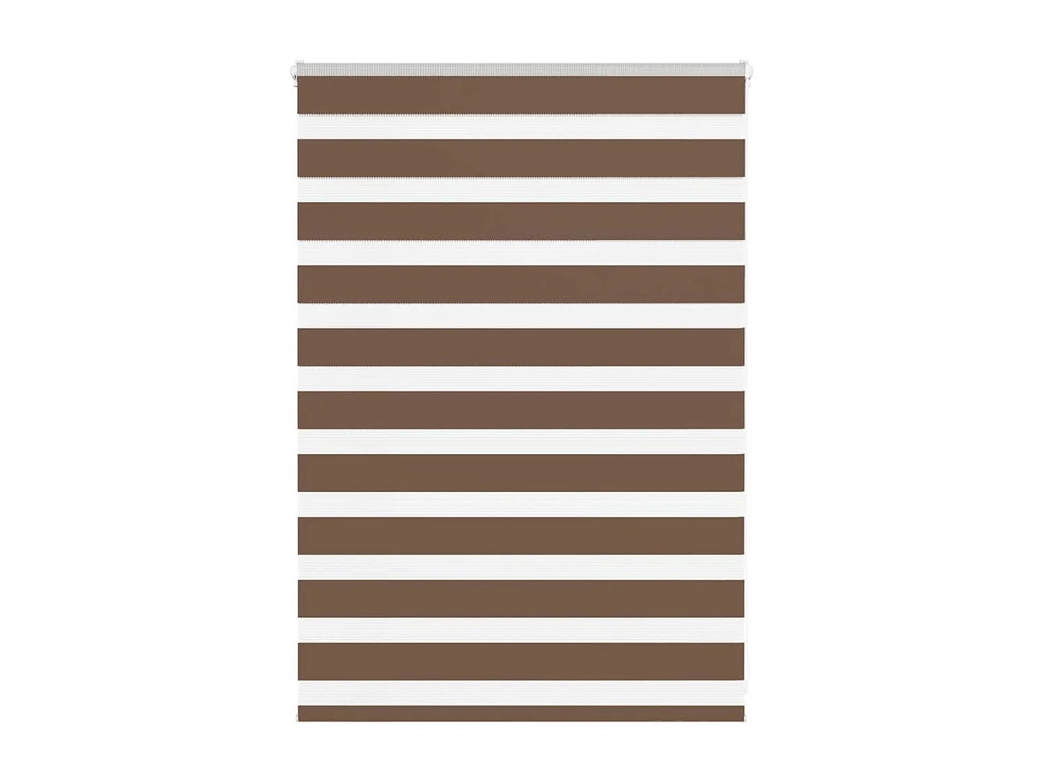 Estor cebra marrón 95x100 cm tejido ancho 90,9 cm poliéster