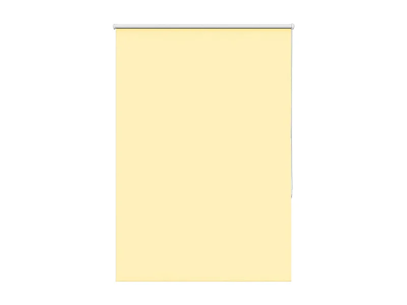 Store enrouleur occultant jaune largeur du tissu 85,7 cm