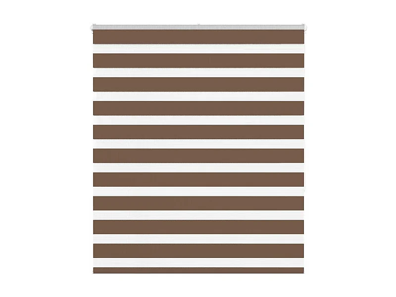 Store zèbre marron 130x150cm largeur du tissu 125,9cm polyester