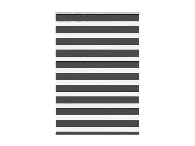 Store zèbre noir 105x150 cm largeur du tissu 100,9 cm polyester