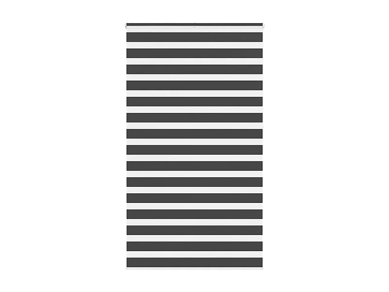 Zebra rolgordijn 135x230 cm stofbreedte 130,9 cm zwart