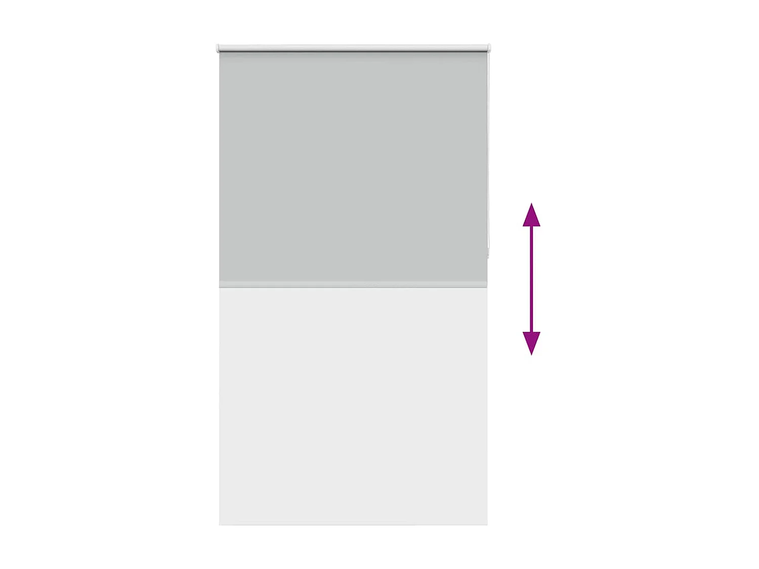 Store enrouleur occultant largeur du tissu 126,6 cm polyester