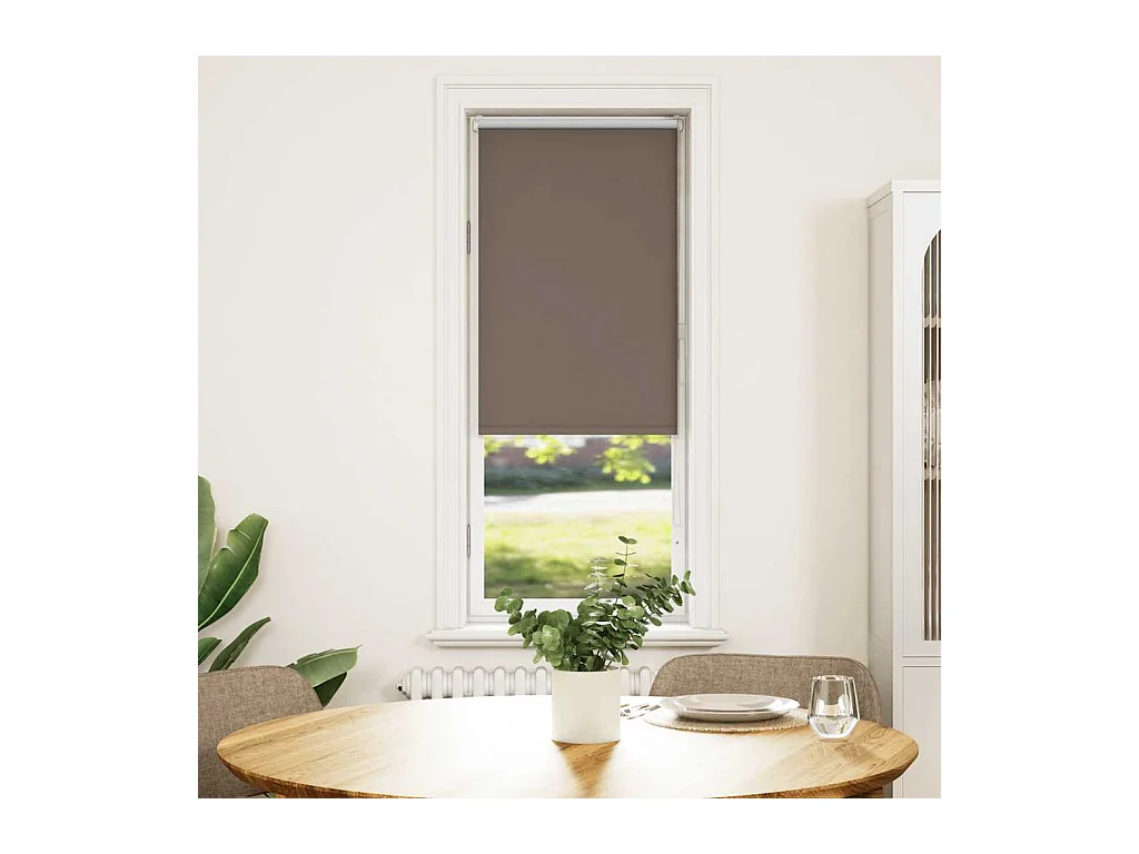 Rolgordijn verduisterend koffie 60x150 cm stofbreedte 55,7 cm