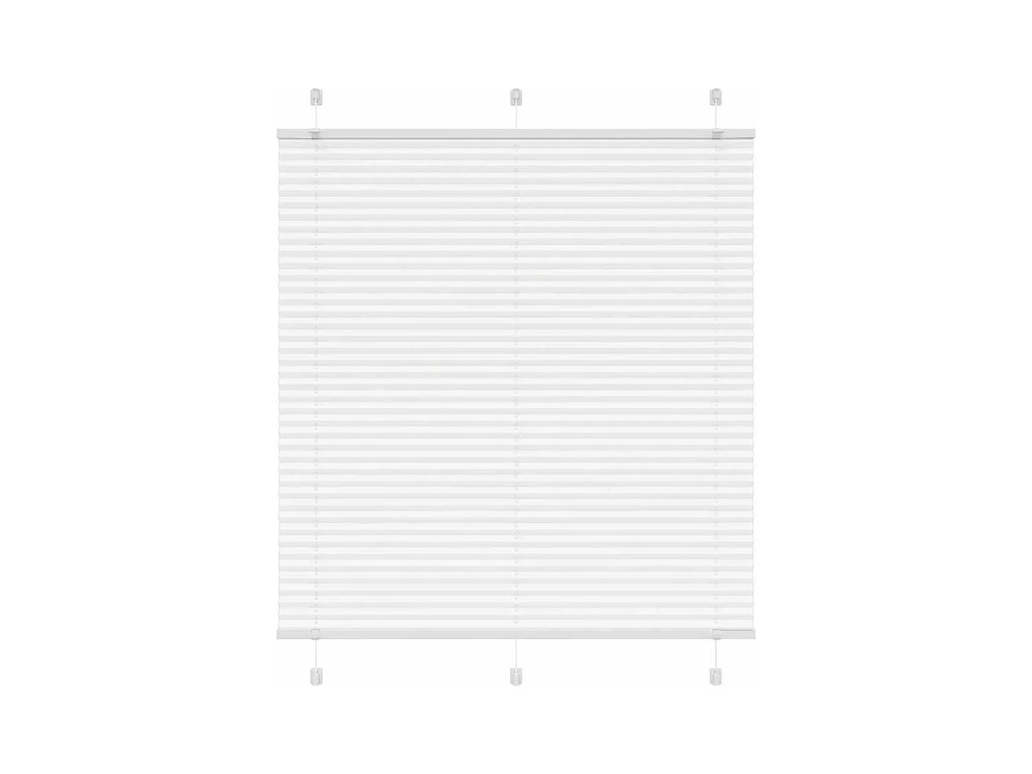 Store plissé blanc 115x100cm largeur du tissu 114,4cm polyester