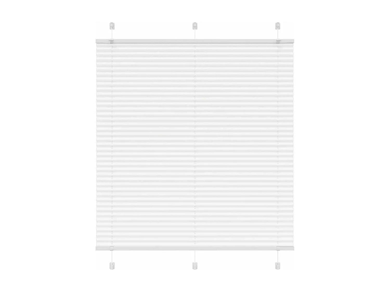 Store plissé blanc 115x100cm largeur du tissu 114,4cm polyester