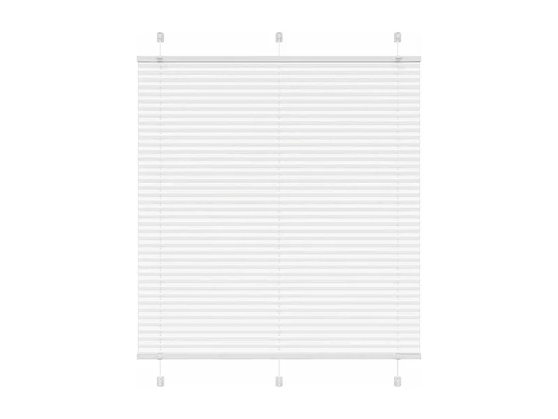 Store plissé blanc 115x100cm largeur du tissu 114,4cm polyester