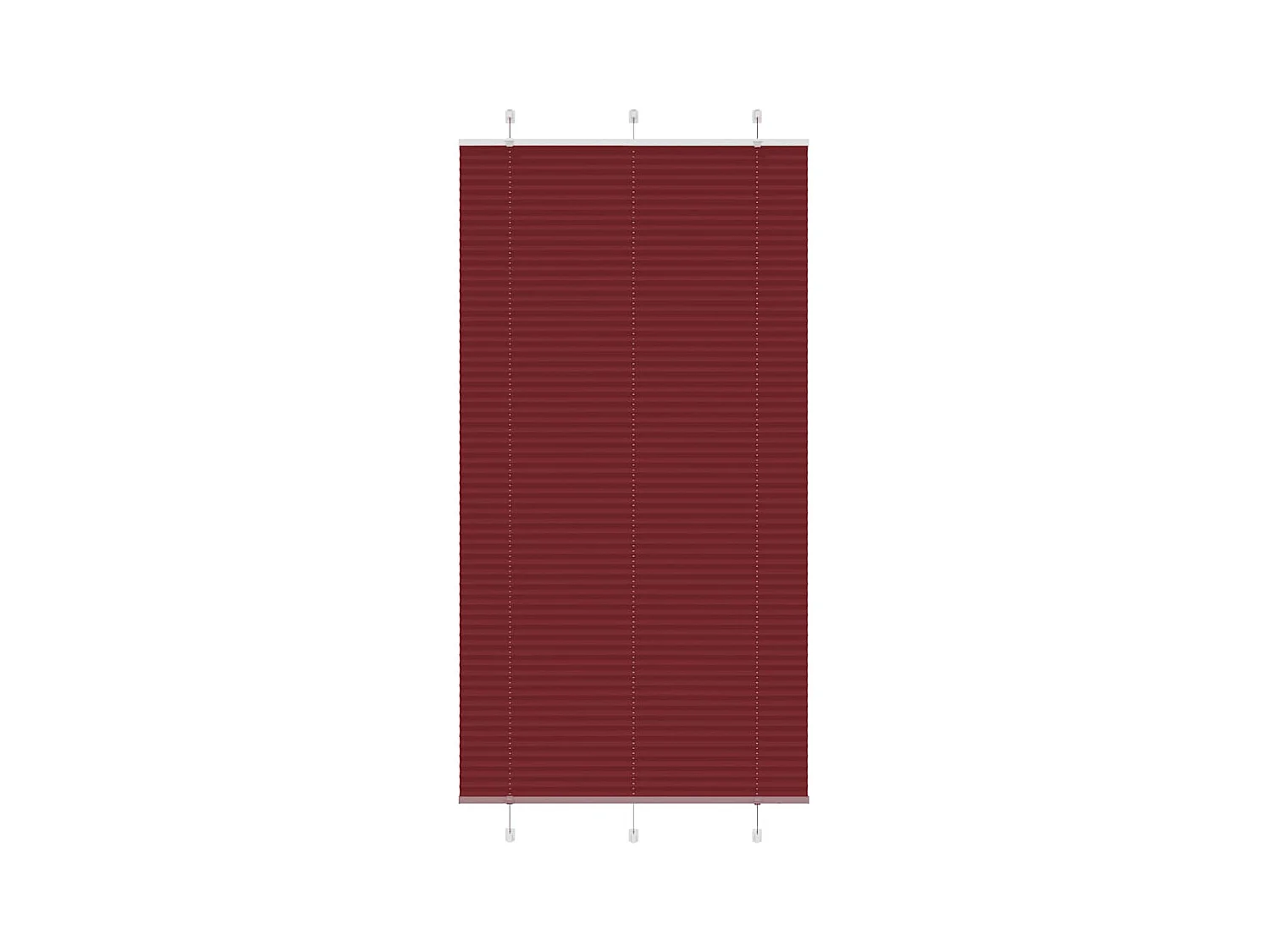 Store plissé rouge bordeaux 105x200 cm largeur du tissu 104,4cm