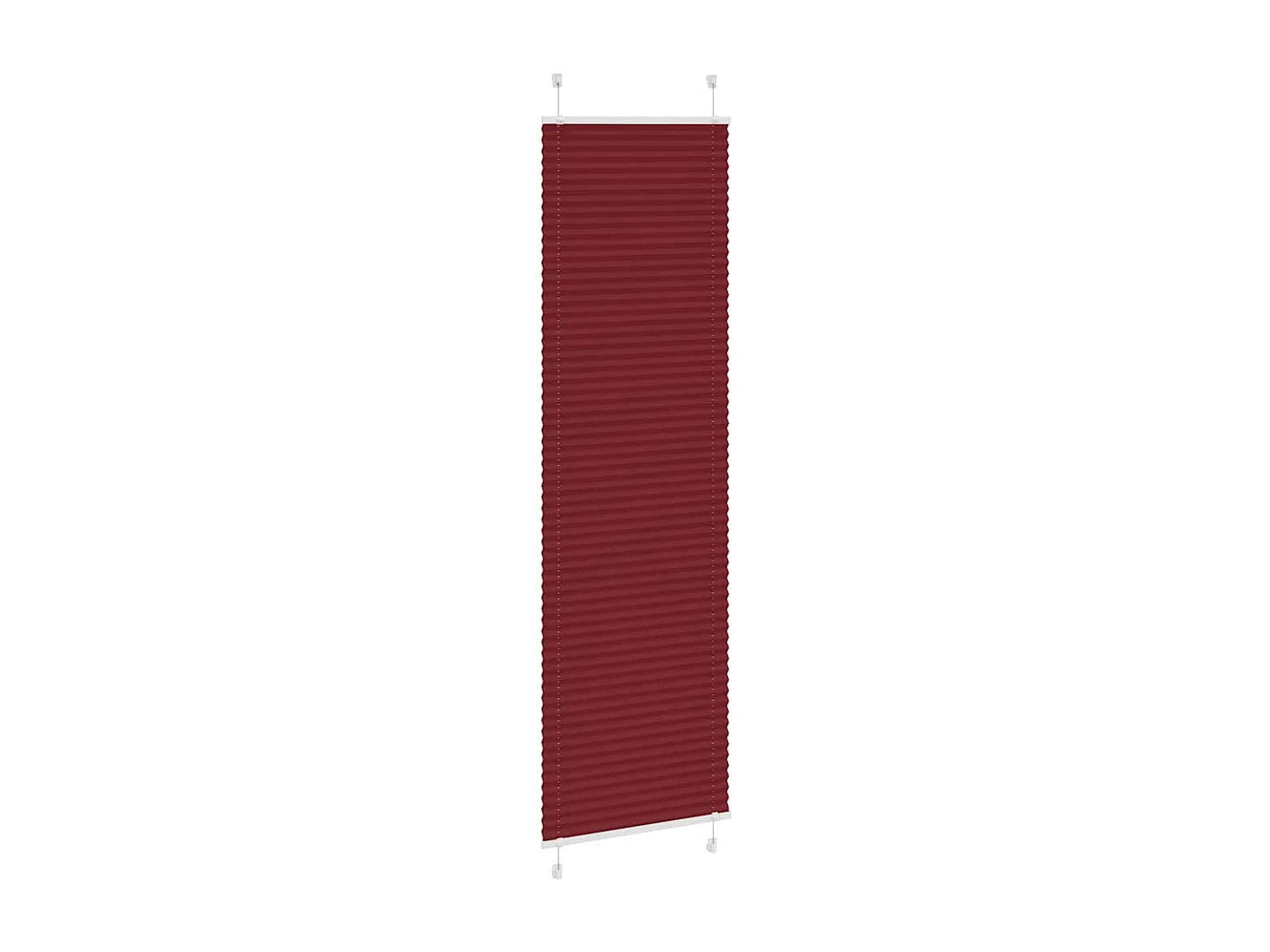 Store plissé rouge bordeaux 65x200 cm largeur du tissu 64,4 cm