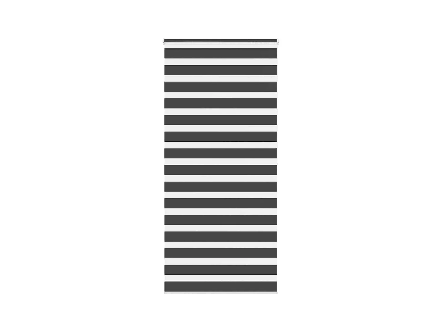 Estor cebra negro 115x200 cm tejido ancho 110,9 cm poliéster