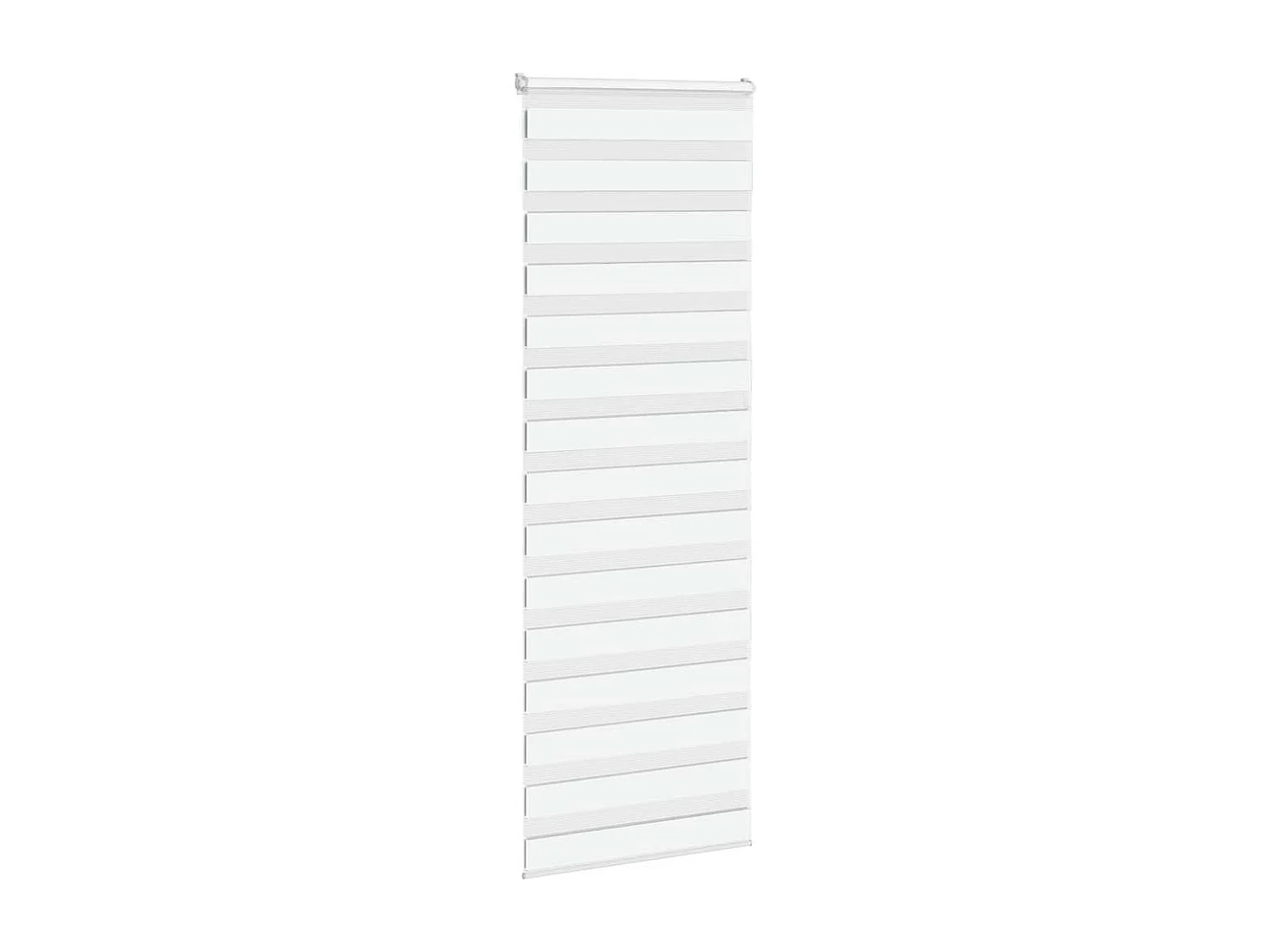 Store zèbre blanc 70x230 cm largeur du tissu 65,9 cm polyester