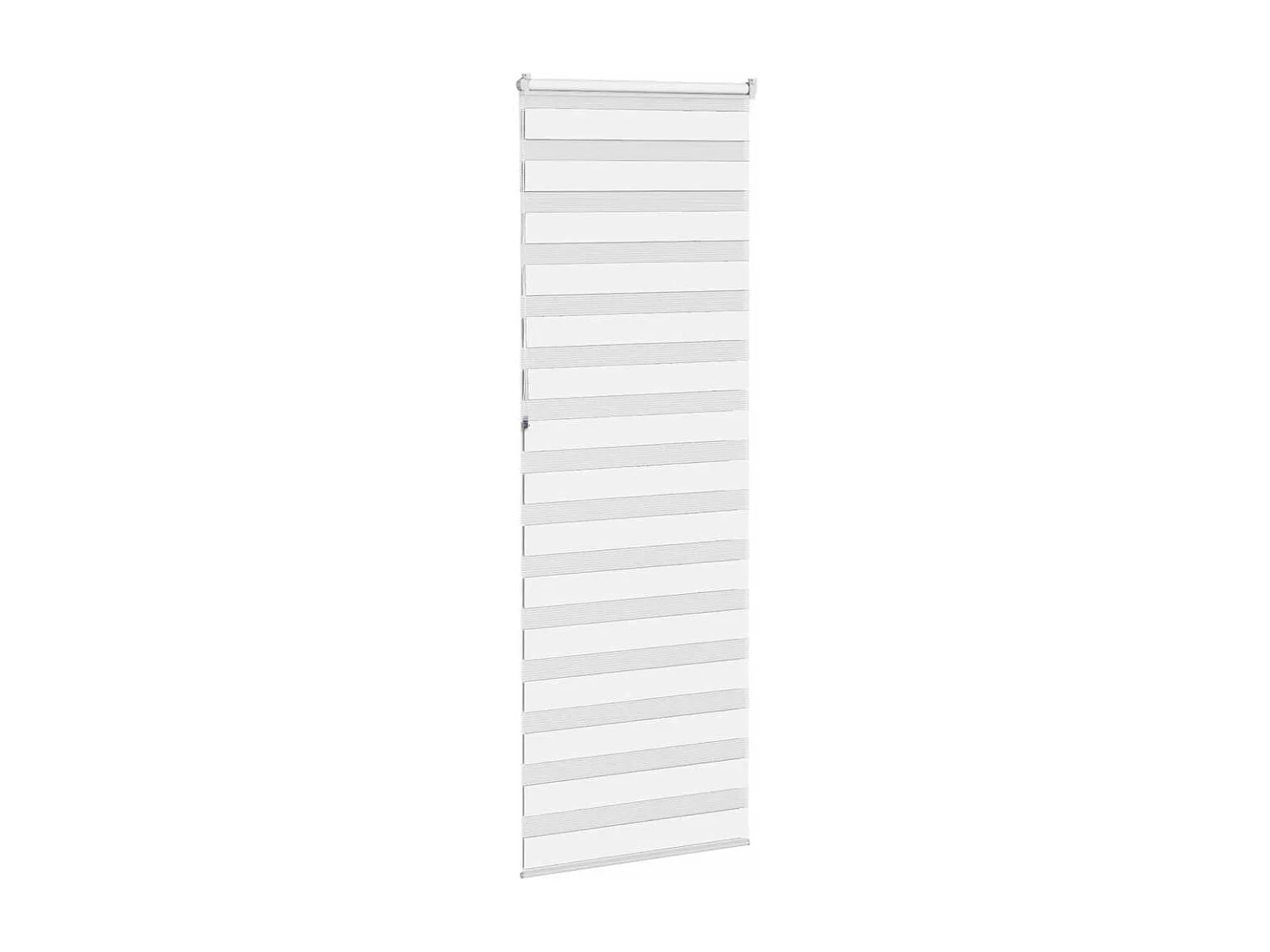 Store zèbre blanc 70x230 cm largeur du tissu 65,9 cm polyester