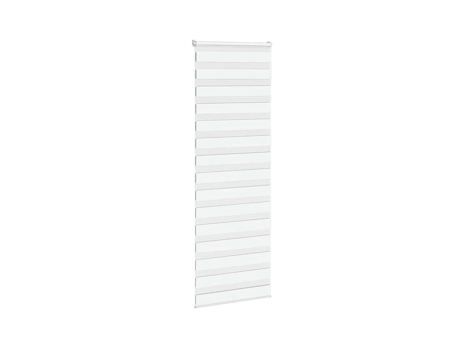 Store zèbre blanc 70x230 cm largeur du tissu 65,9 cm polyester