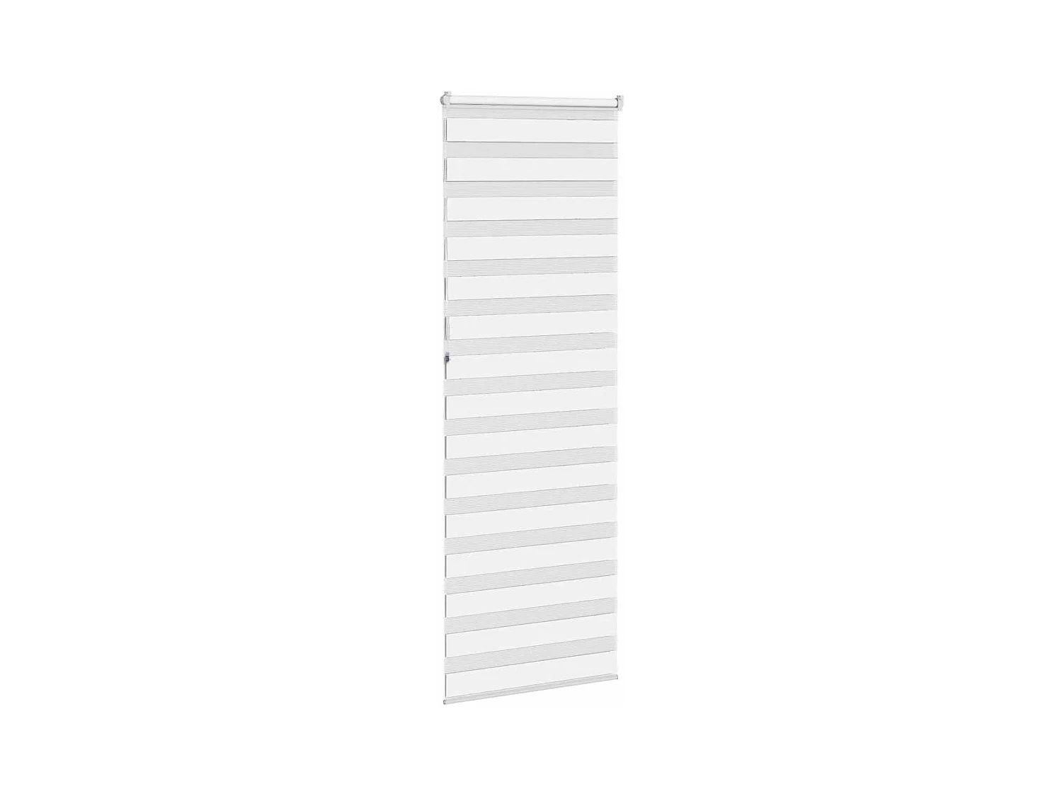 Store zèbre blanc 70x230 cm largeur du tissu 65,9 cm polyester