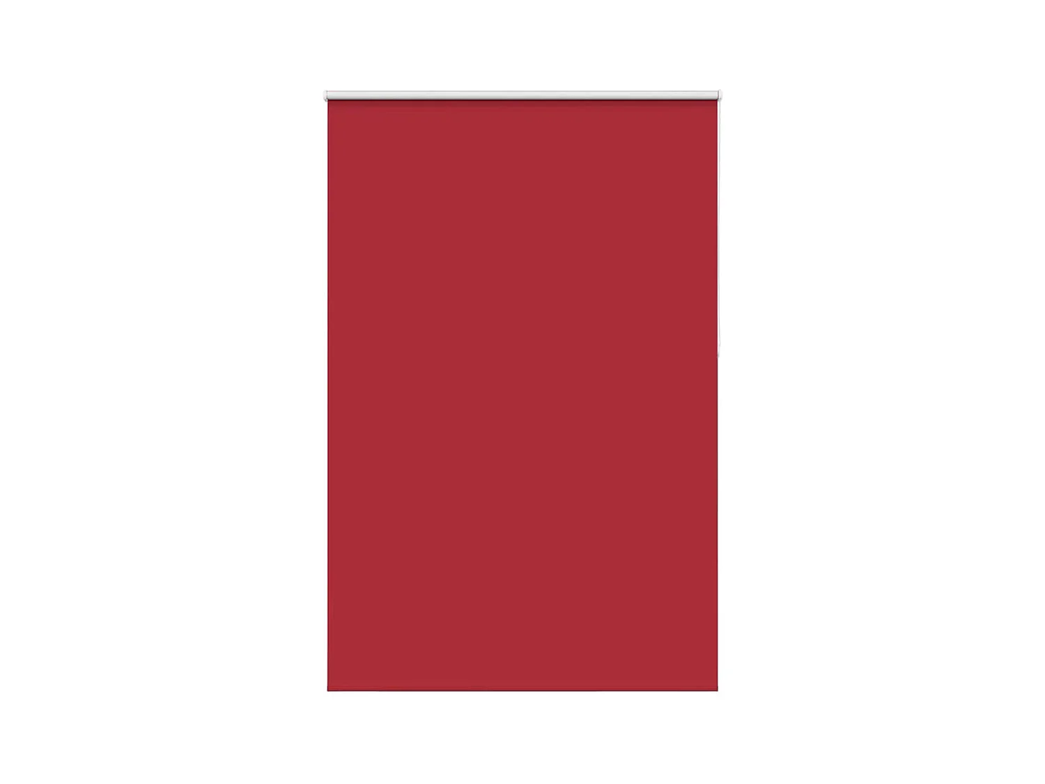 Store enrouleur occultant rouge largeur du tissu 161,6 cm