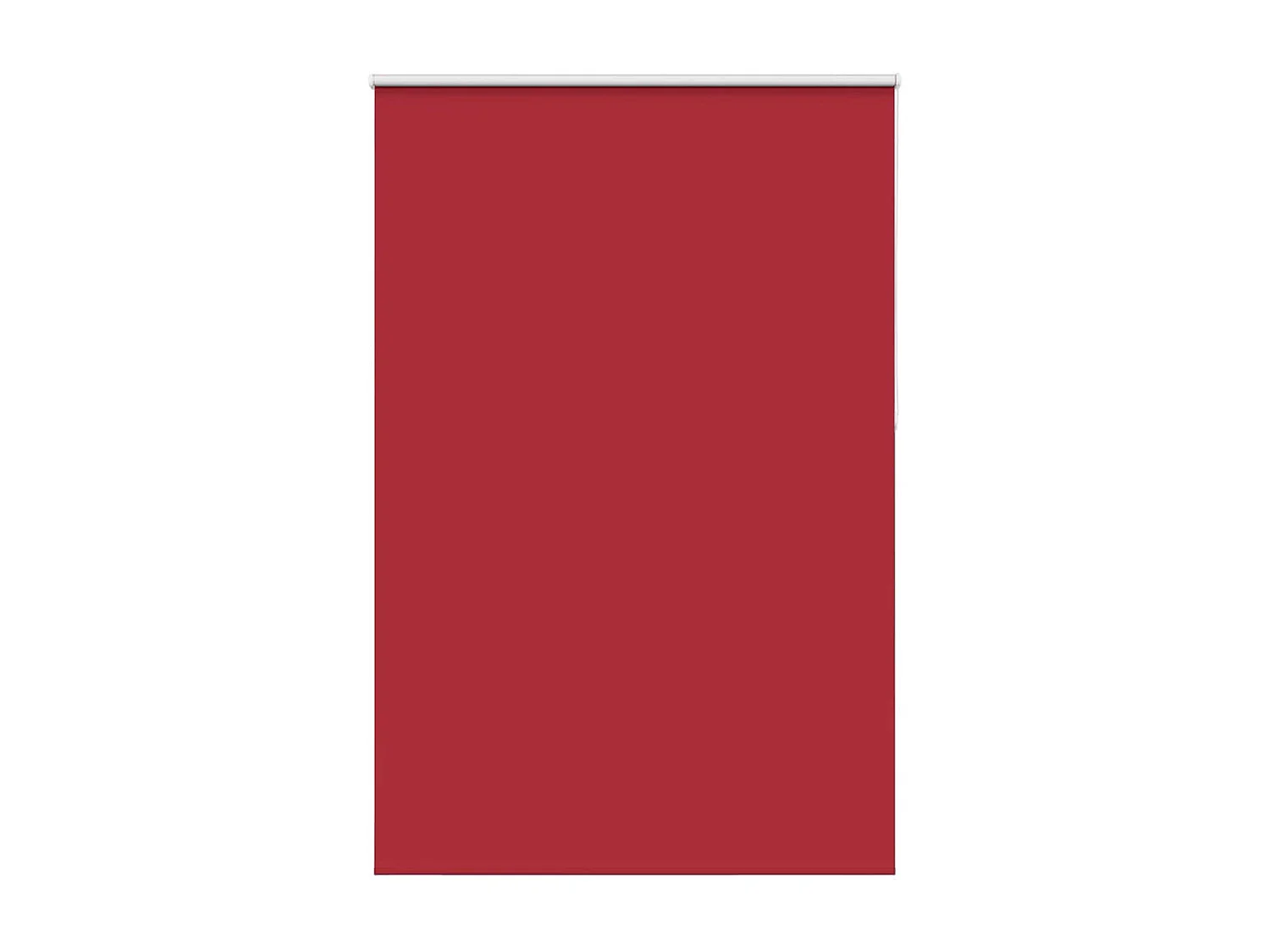 Store enrouleur occultant rouge largeur du tissu 161,6 cm