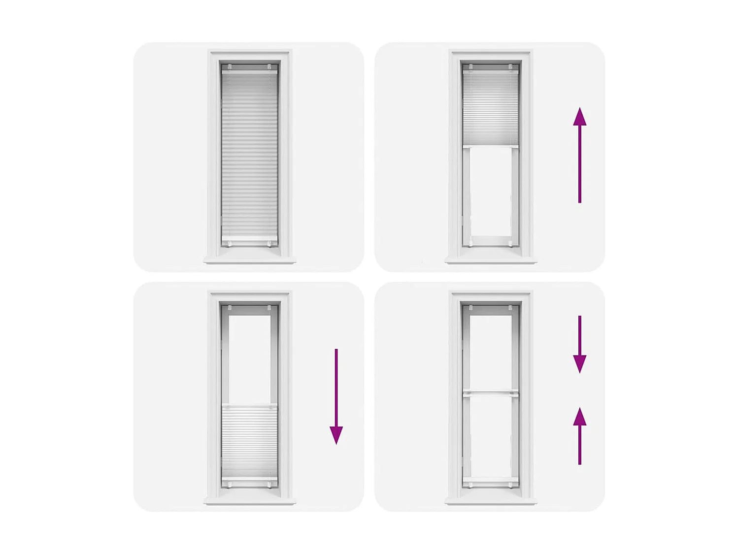 Plissé rolgordijn 40x150 cm stofbreedte 39,4 cm polyester wit