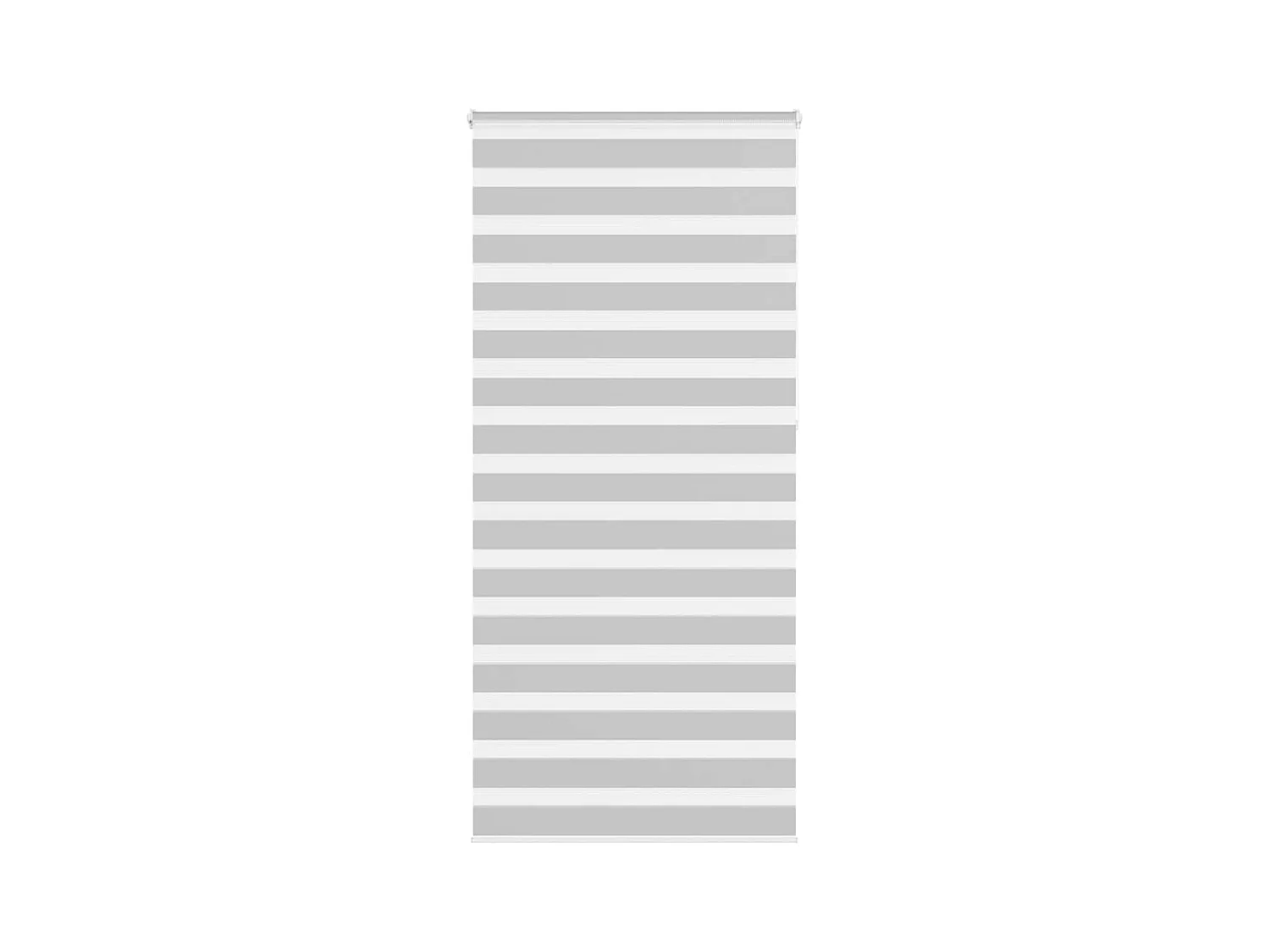 Zebra rolgordijn 95x230 cm stofbreedte 90,9 cm lichtgrijs