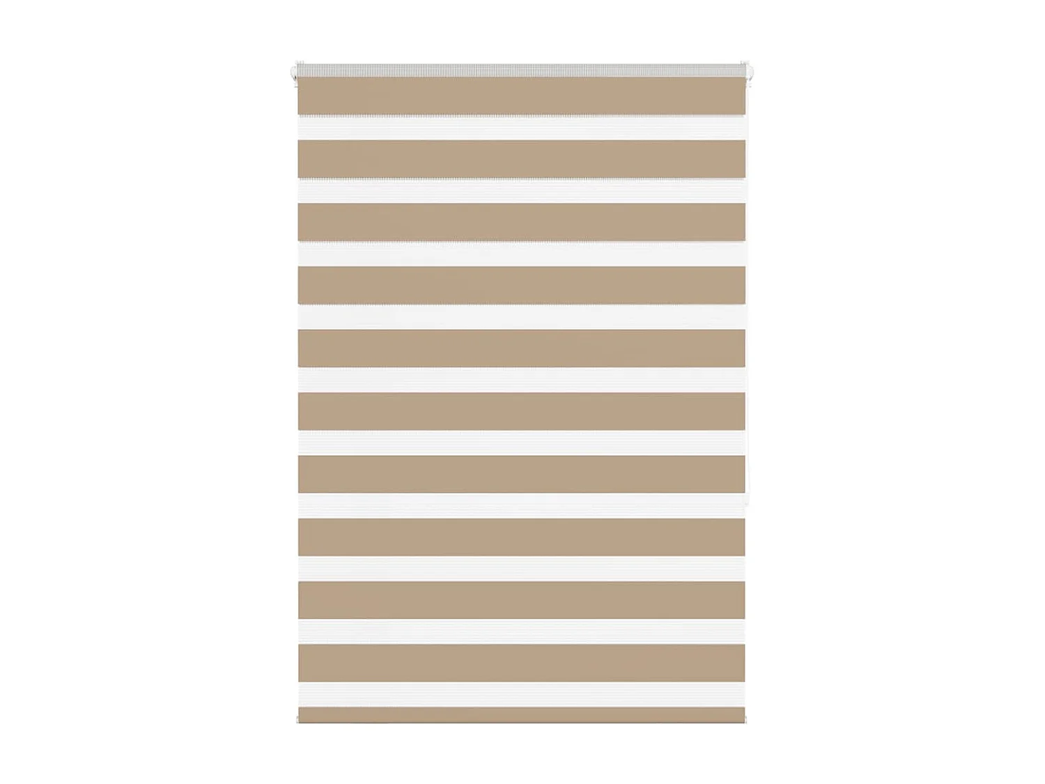 Store zèbre marron sable largeur du tissu 105,9 cm polyester