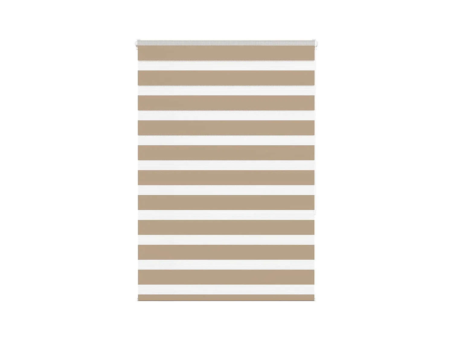 Store zèbre marron sable largeur du tissu 105,9 cm polyester