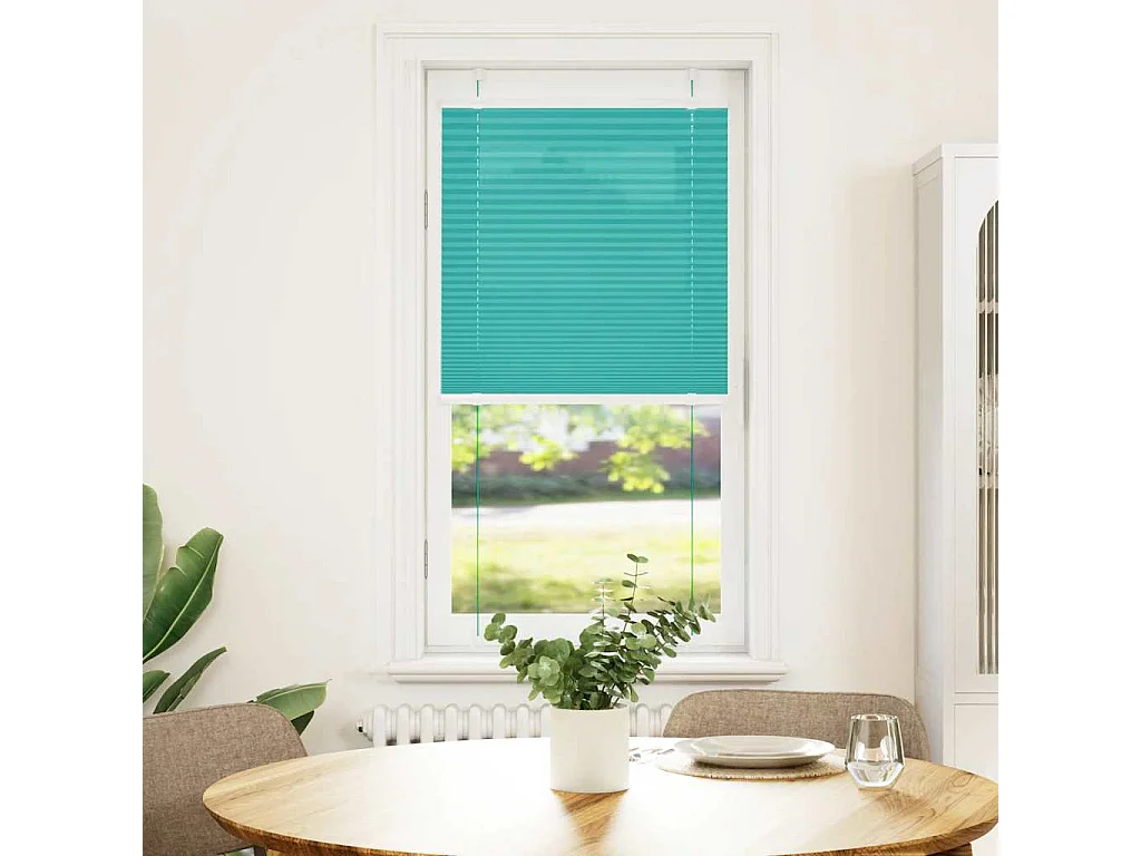 Estor Plisado verde petróleo 55x150 cm Tela Ancho 54,4 cm