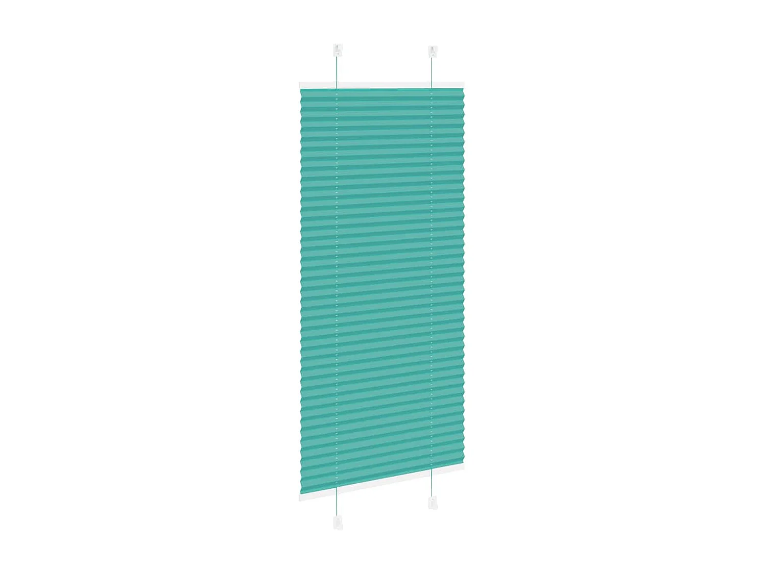Store plissé vert pétrole 55x150 cm largeur du tissu 54,4 cm