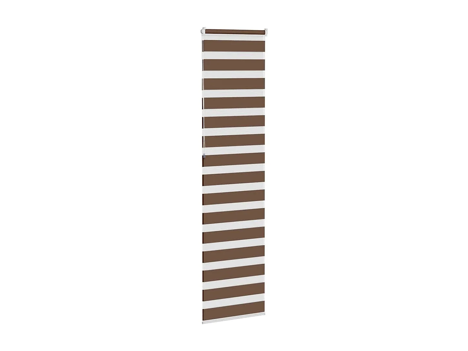 Store zèbre marron 60x230 cm largeur du tissu 55,9 cm polyester