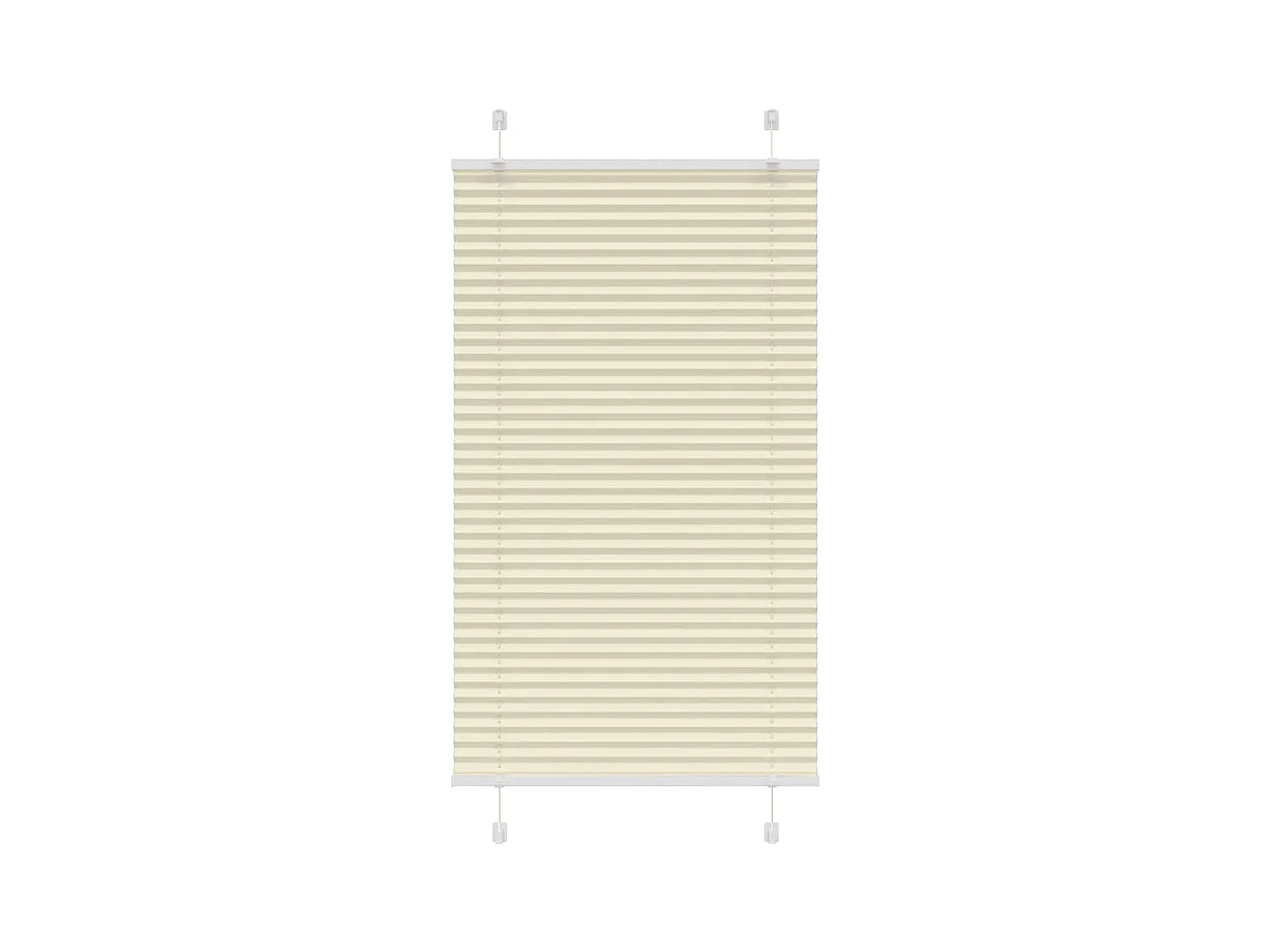 Estor Plisado crema 75x100 cm Tela Ancho 74,4 cm Poliéster