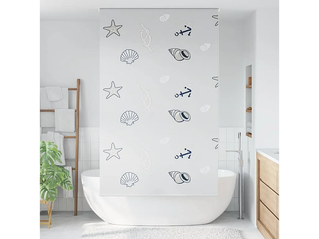 Store enrouleur de douche 120x240 cm largeur du tissu 116 cm