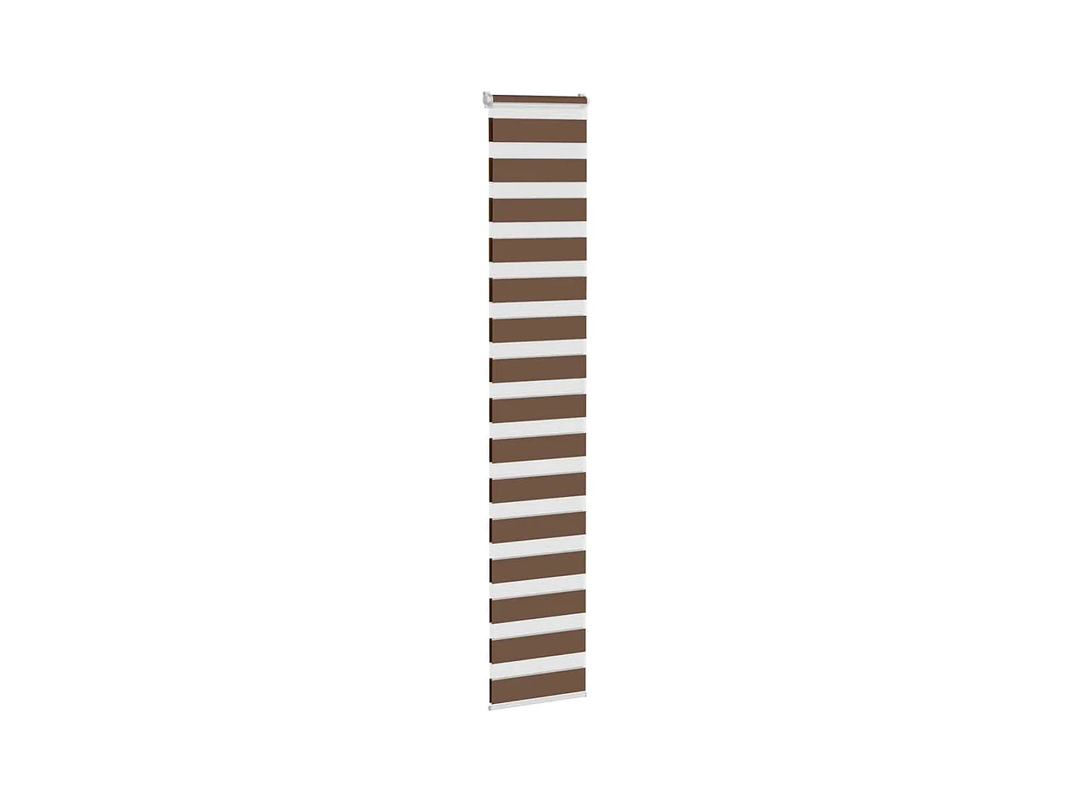 Estor cebra marrón 40x200 cm tejido ancho 35,9 cm poliéster