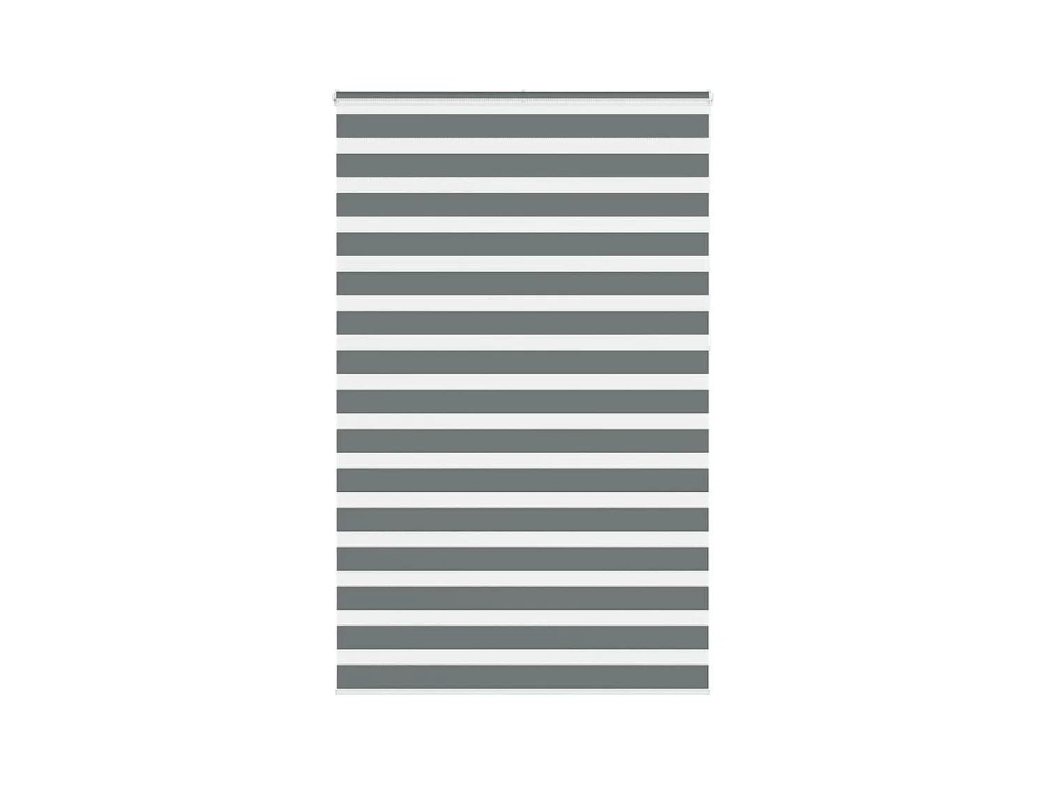 Zebra rolgordijn 150x230 cm stofbreedte 145,9 cm donkergrijs