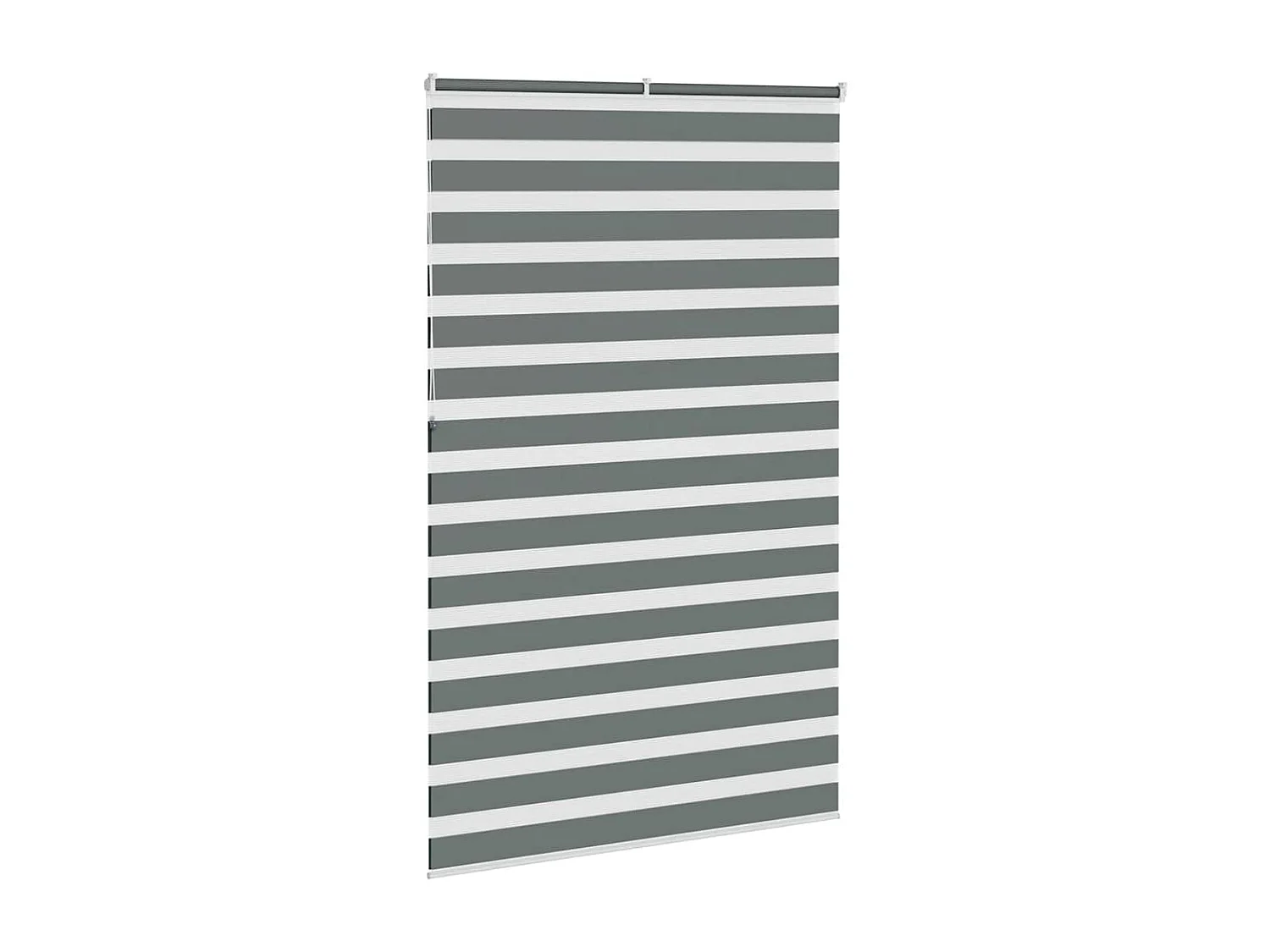 Store zèbre gris foncé largeur du tissu 145,9 cm polyester