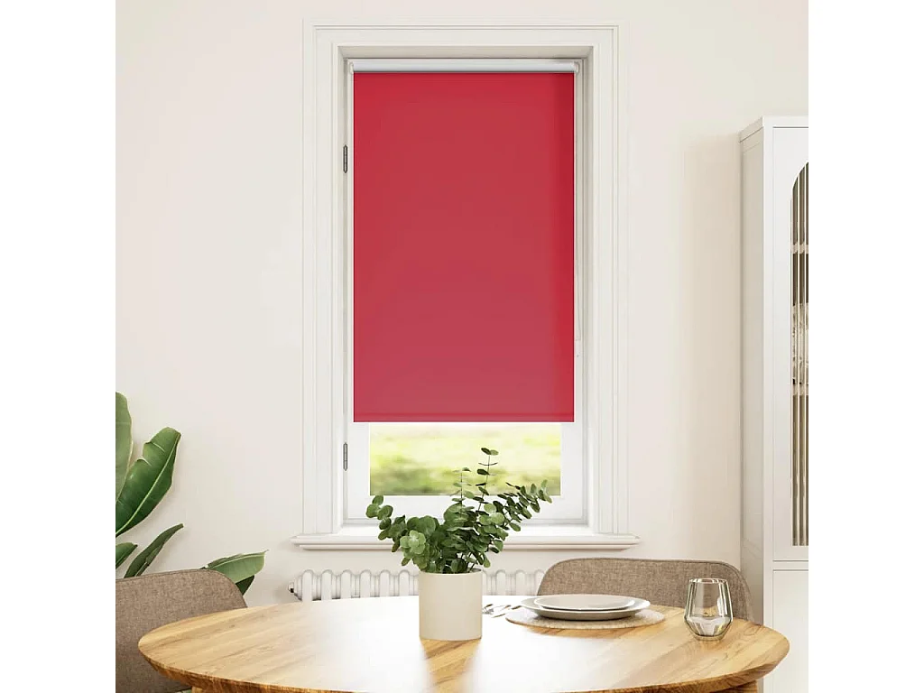 Store enrouleur occultant rouge 60 x 120 cm