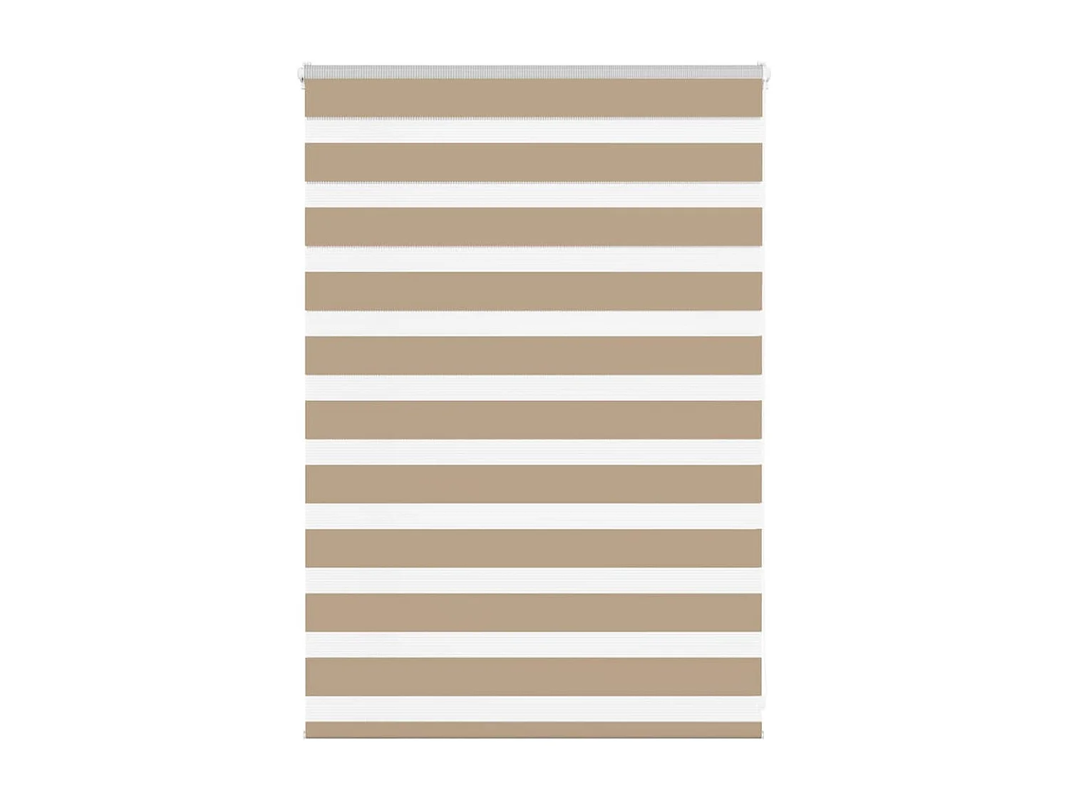 Store zèbre marron sable largeur du tissu 110,9 cm polyester