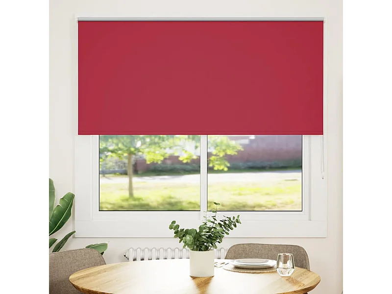 Estor Enrollable Opaco Rojo 145x150 cm Tela Ancho 141,6 cm