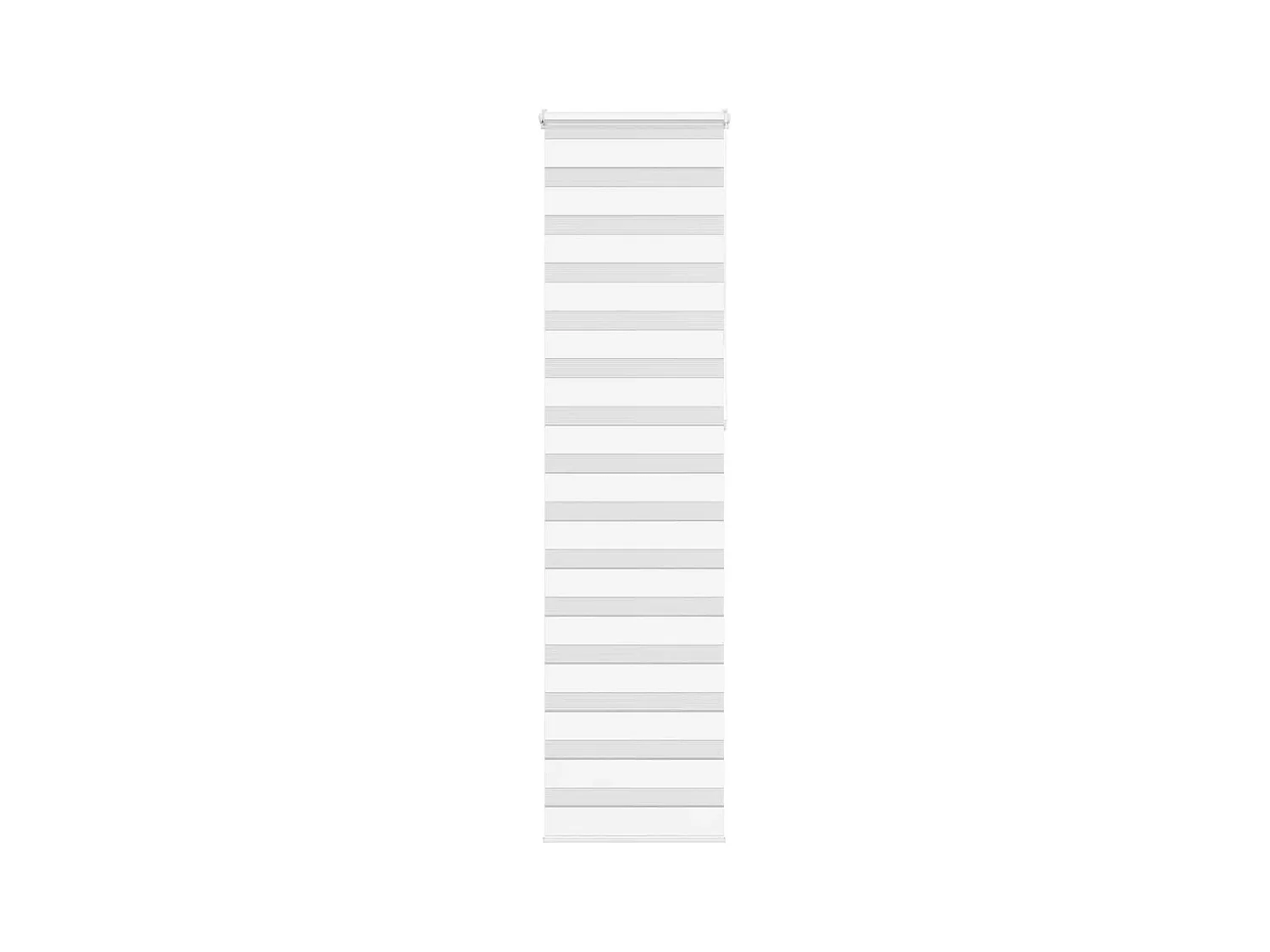 Estor cebra blanco 65x230 cm tejido ancho 60,9 cm poliéster