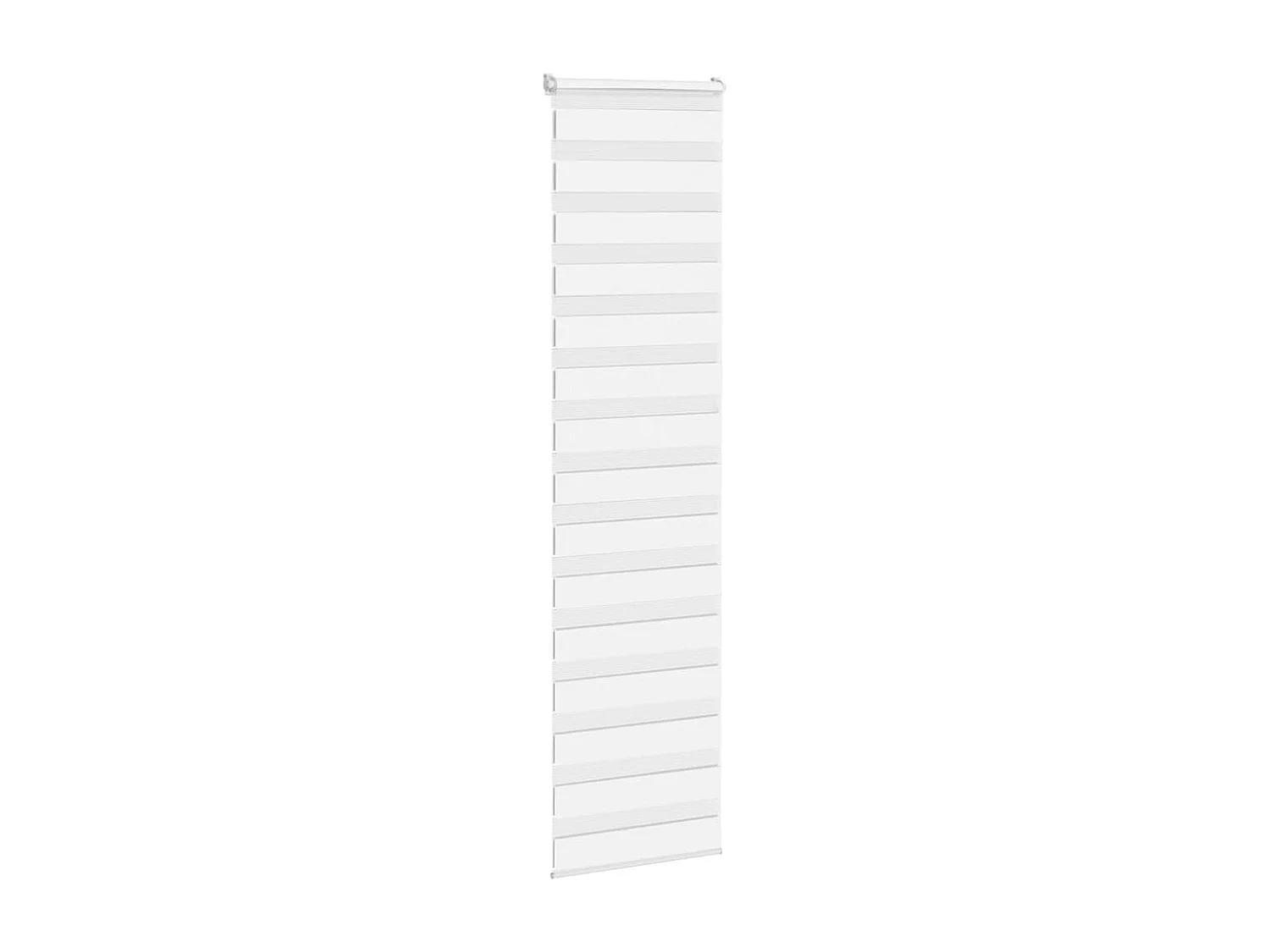 Store zèbre blanc 65x230 cm largeur du tissu 60,9 cm polyester