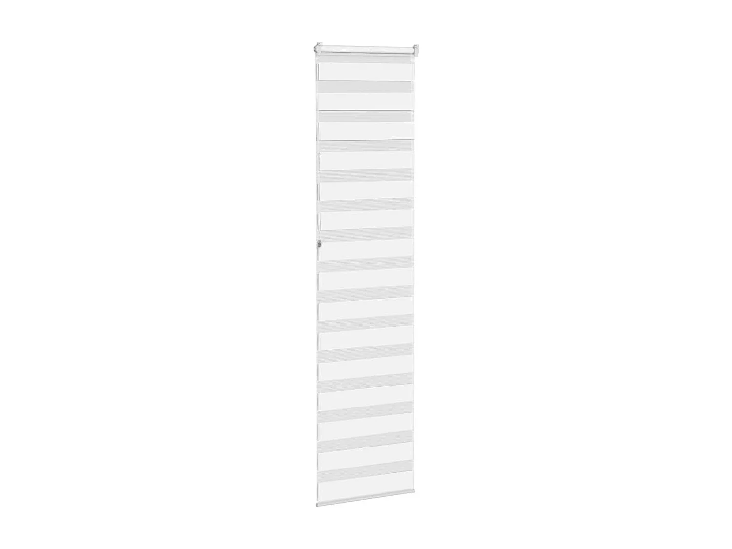 Store zèbre blanc 65x230 cm largeur du tissu 60,9 cm polyester