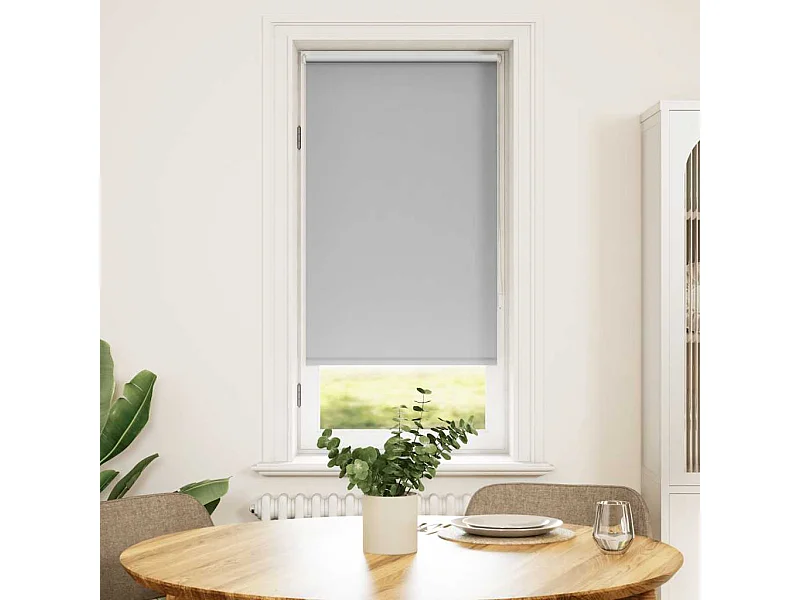 Store enrouleur occultant gris 60 x 120 cm
