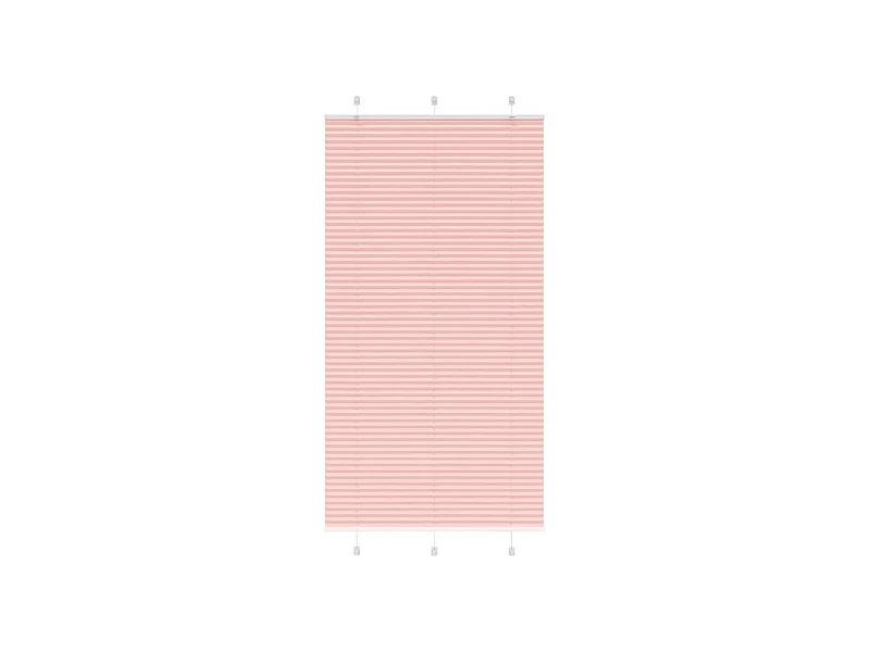 Store plissé rose 110x200 cm largeur du tissu 109,4cm polyester