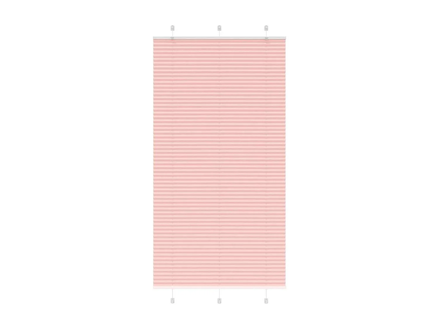 Store plissé rose 110x200 cm largeur du tissu 109,4cm polyester