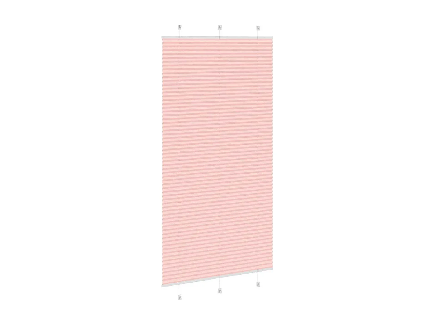 Store plissé rose 110x200 cm largeur du tissu 109,4cm polyester