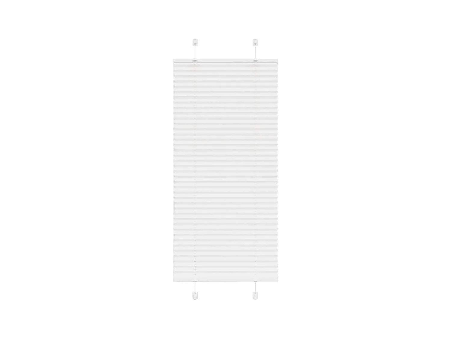 Estor Plisado blanco 55x100 cm Tela Ancho 54,4 cm Poliéster