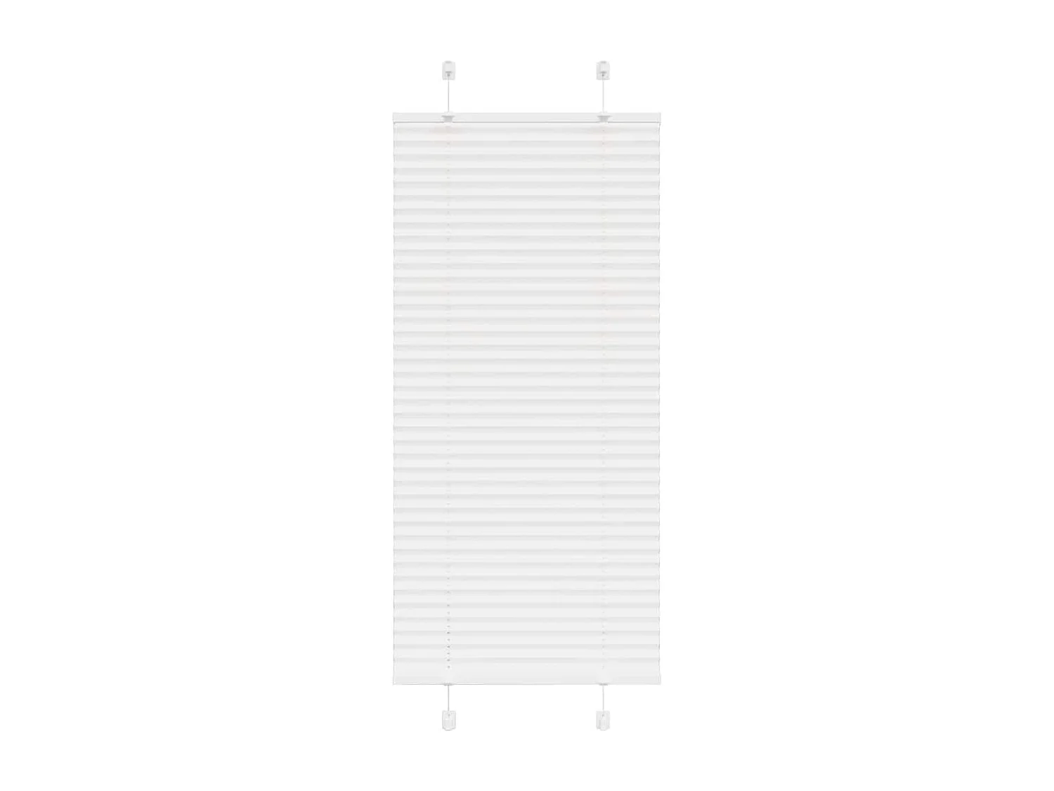 Store plissé blanc 55x100 cm largeur du tissu 54,4 cm polyester