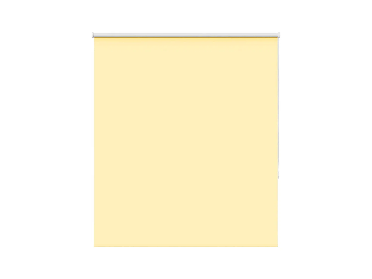 Store enrouleur occultant jaune largeur du tissu 136,6 cm