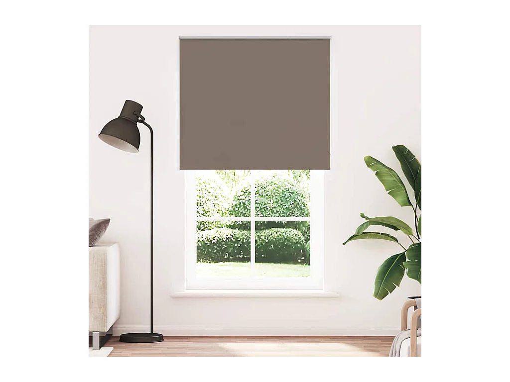 Estor Enrollable Opaco Color Café 120x210cm Tela Ancho 116,6cm